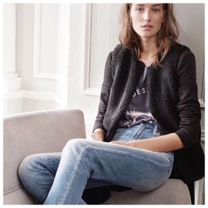 NWT Madewell Faux Shearling Vest XS